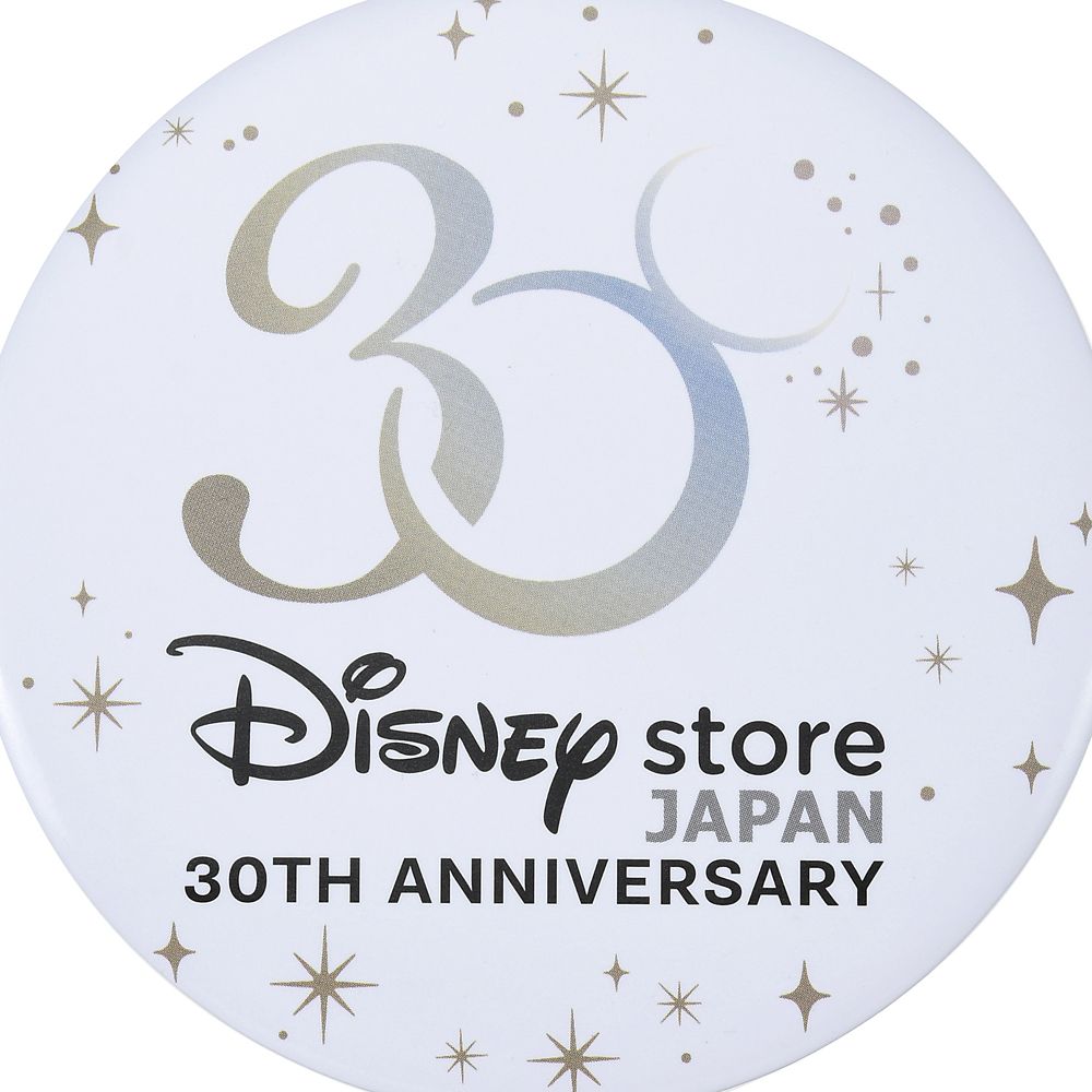 公式 ショップディズニー ミッキー 缶バッジ アニバーサリーロゴ Disney Store Japan 30th