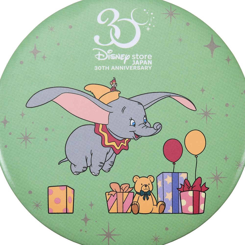 公式 ショップディズニー ダンボ ティモシー 缶バッジ Disney Store Japan 30th