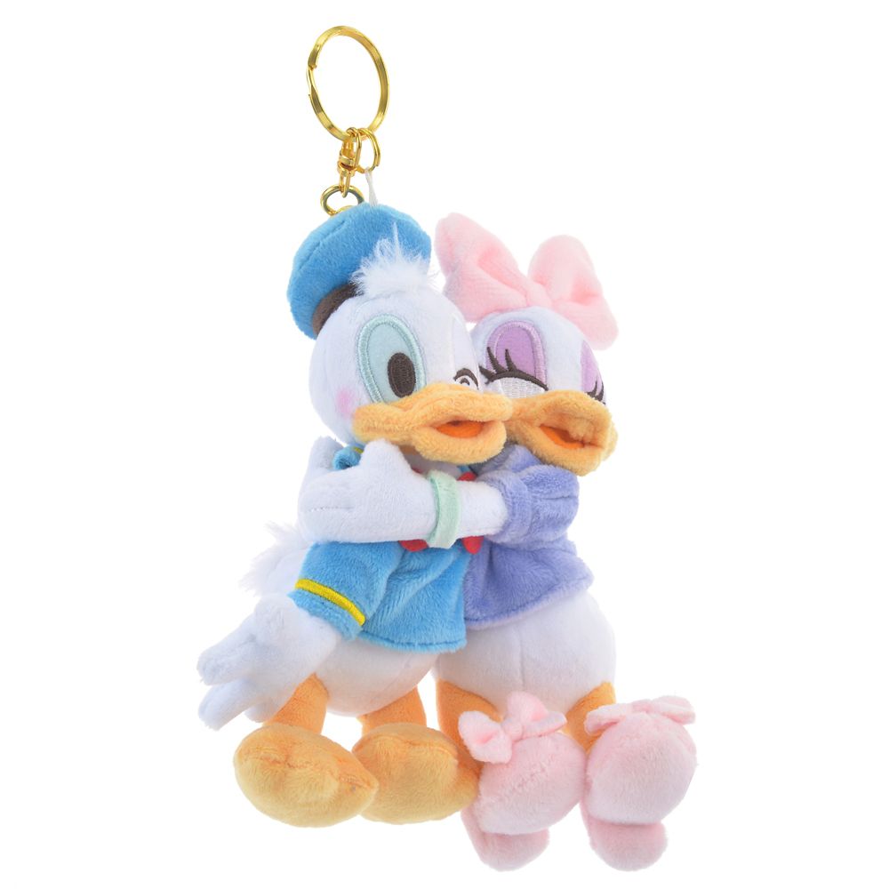 公式 ショップディズニー ドナルド デイジー ぬいぐるみキーホルダー キーチェーン Happy Hug