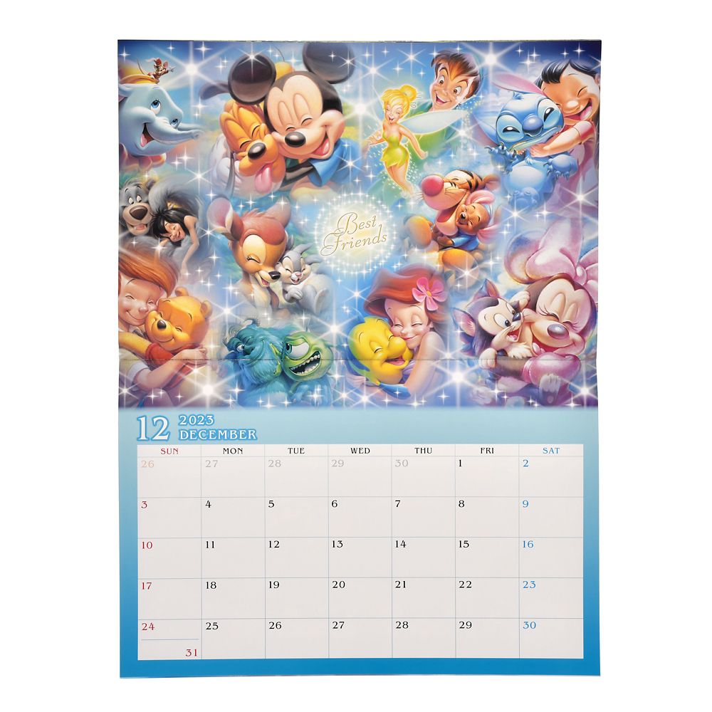 公式 ショップディズニー ディズニーキャラクター 壁掛けカレンダー 23 Calendars Organizers