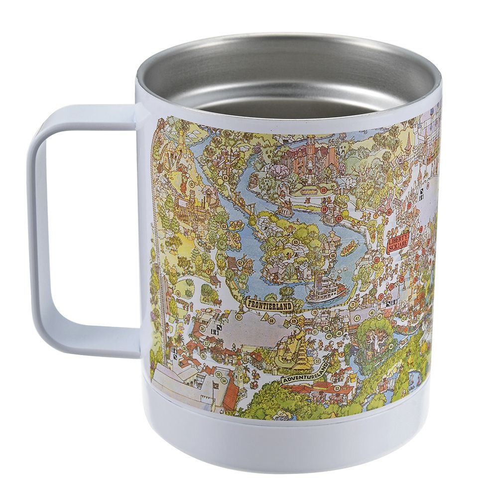 公式 ショップディズニー ディズニーキャラクター マグカップ ふた付き Map Walt Disney World 50th