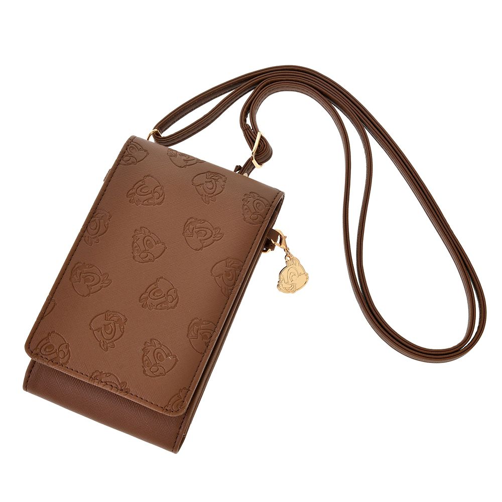 公式 ショップディズニー チップ デール モバポシェ 型押し チャーム付き Mobile Pochette