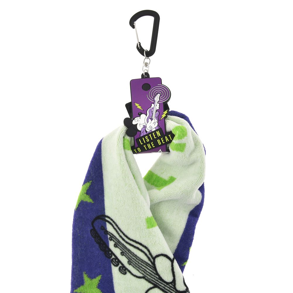 公式 ショップディズニー ミッキー タオルホルダー カラビナ付き Listen To The Beat