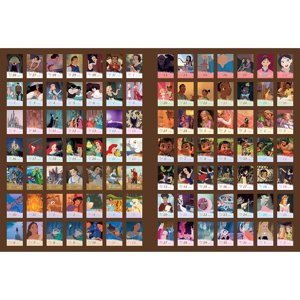 公式 ショップディズニー Himekuri ディズニープリンセス 卓上日めくりカレンダー 付箋 23 Calendars Organizers