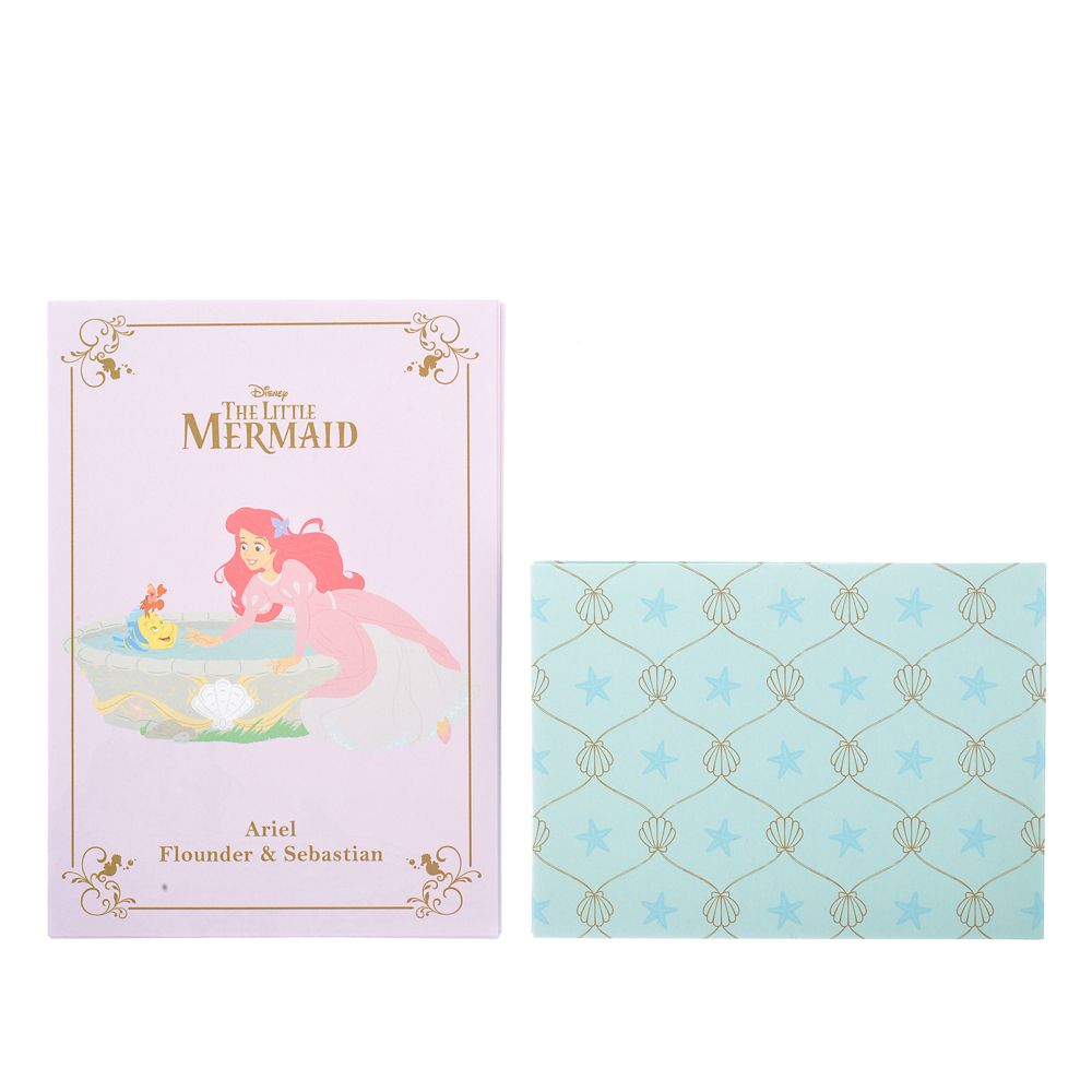 公式 ショップディズニー アリエル フランダー セバスチャン レターセット ミニ