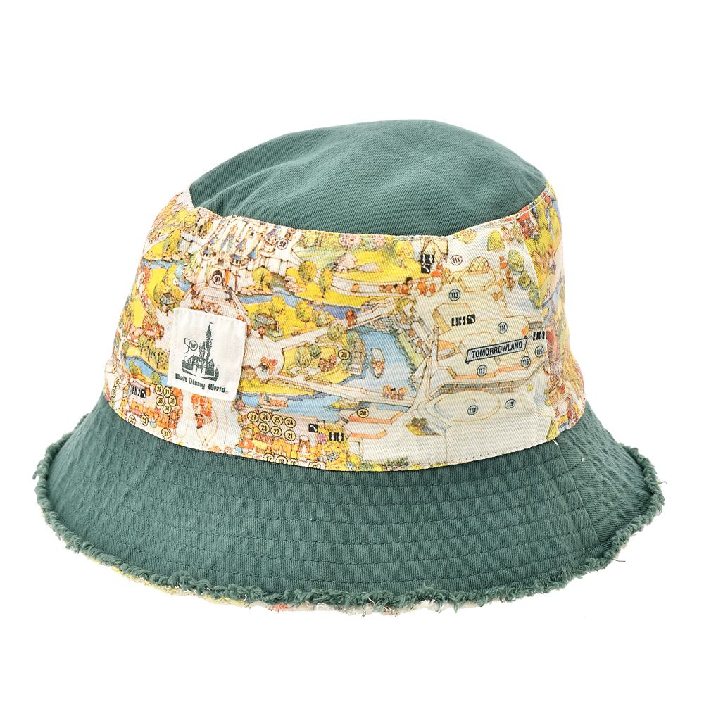 公式 ショップディズニー ディズニーキャラクター 帽子 ハット リバーシブル Map Walt Disney World 50th Celebration