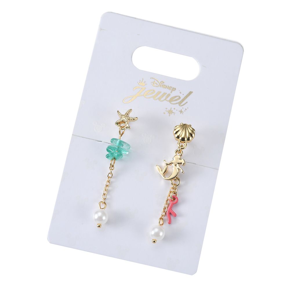 公式 ショップディズニー アリエル イヤリング アシンメトリー ストーン