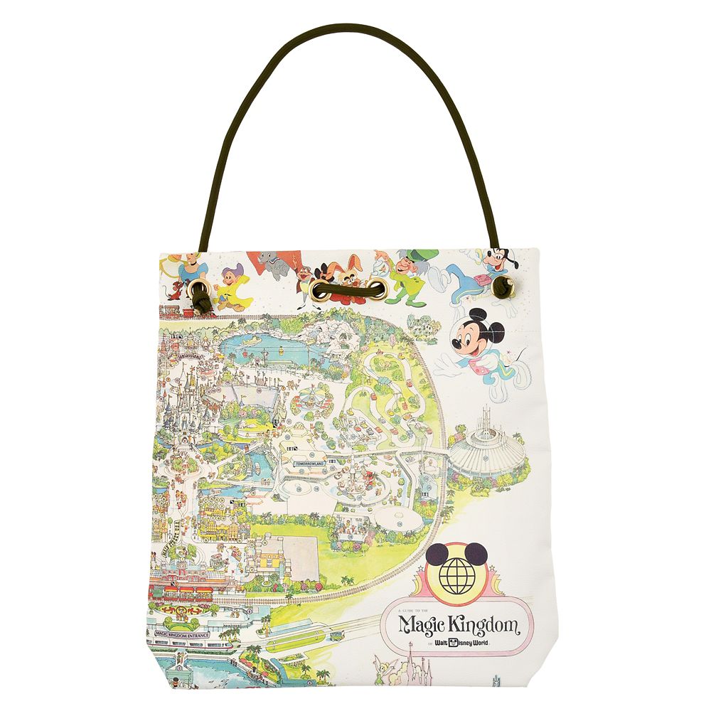 公式 ショップディズニー ディズニーキャラクター トートバッグ 2way Map Walt Disney World 50th Celebration