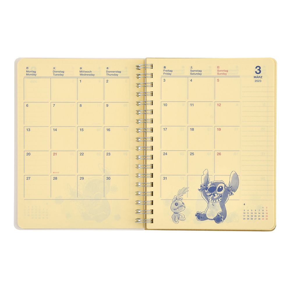 公式 ショップディズニー デルフォニックス スティッチ スクランプ Rollbahn 手帳 スケジュール帳 L 23 Calendars Organizers