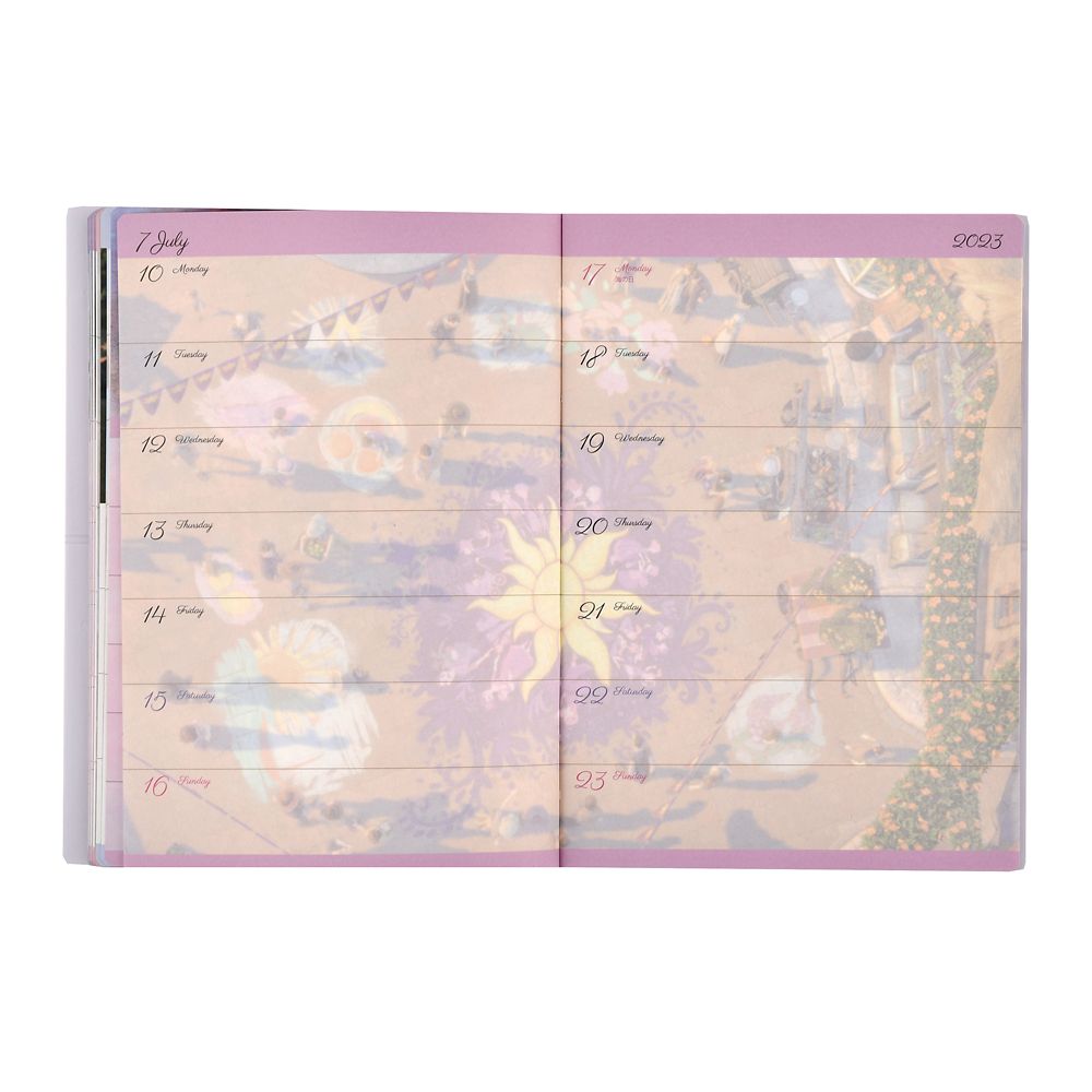 公式 ショップディズニー 塔の上のラプンツェル 手帳 スケジュール帳 23 B6 メタリック Calendars Organizers