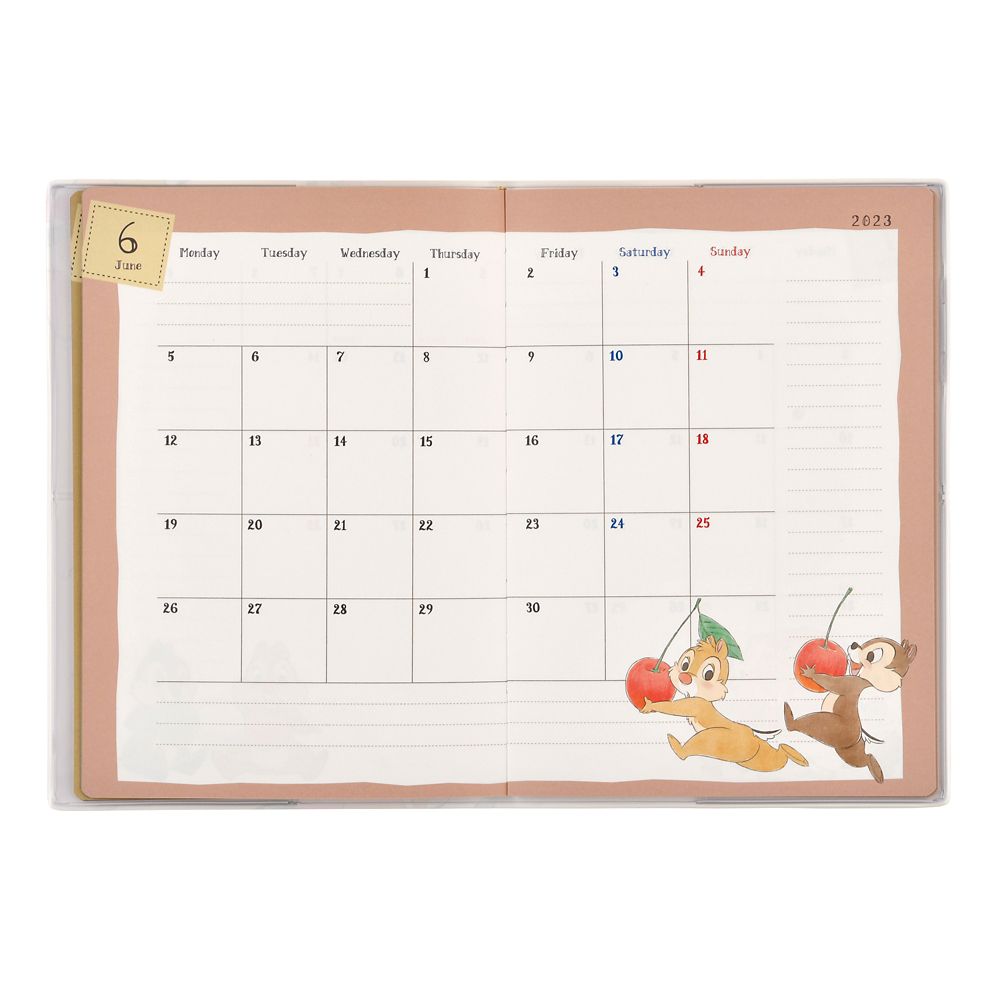 公式 ショップディズニー チップ デール 手帳 スケジュール帳 23 B6 Calendars Organizers