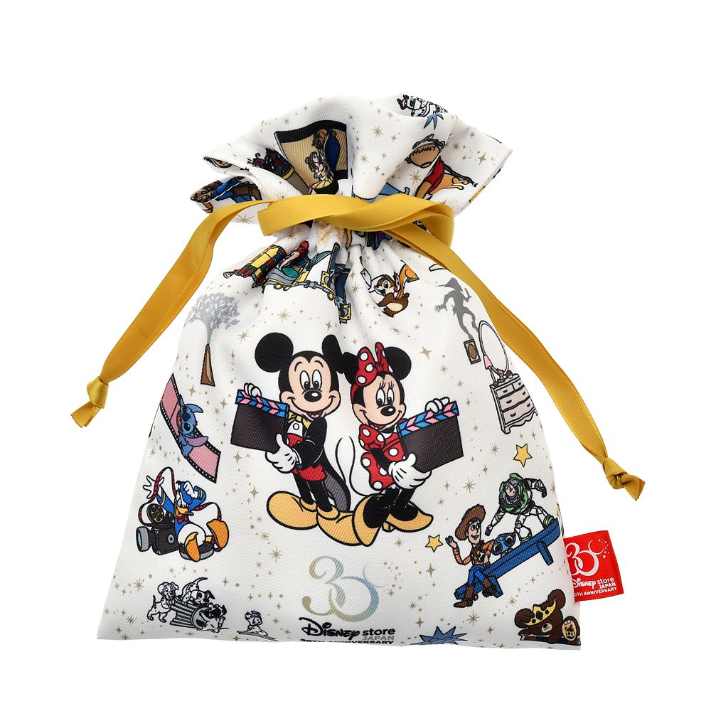 公式 ショップディズニー ディズニーキャラクター 巾着 Disney Store Japan 30th