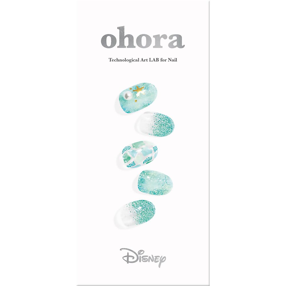 公式 ショップディズニー Ohora アリエル ネイルシール セミキュアジェルネイル