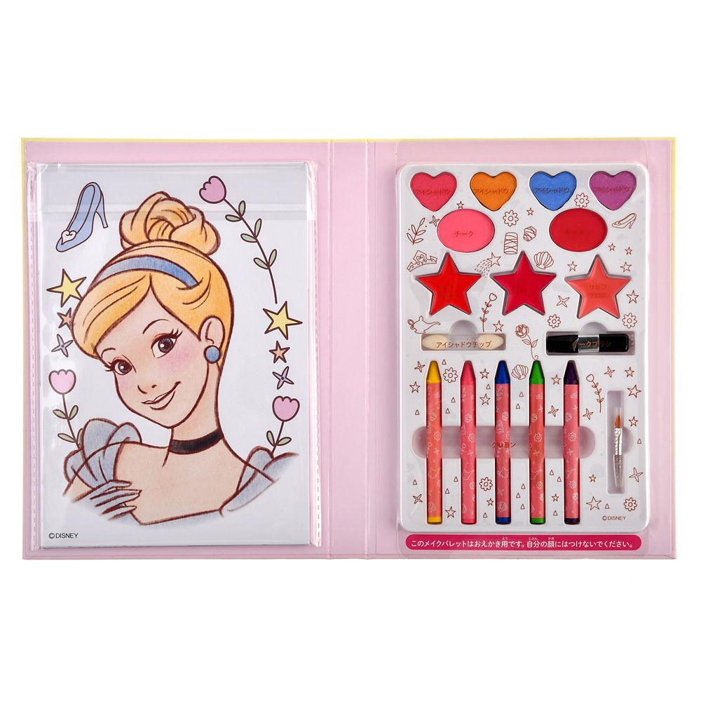 公式 ショップディズニー ディズニープリンセス ぬりえブック メイクアップ