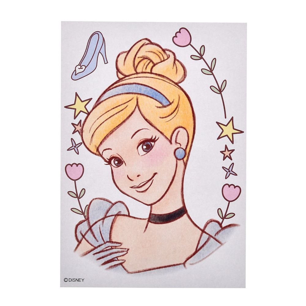 公式 ショップディズニー ディズニープリンセス ぬりえブック メイクアップ