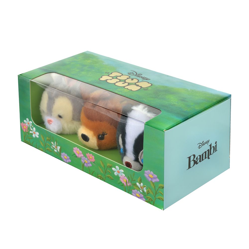公式 ショップディズニー ツムツム ぬいぐるみ バンビ とんすけ フラワー セット Bambi 80years