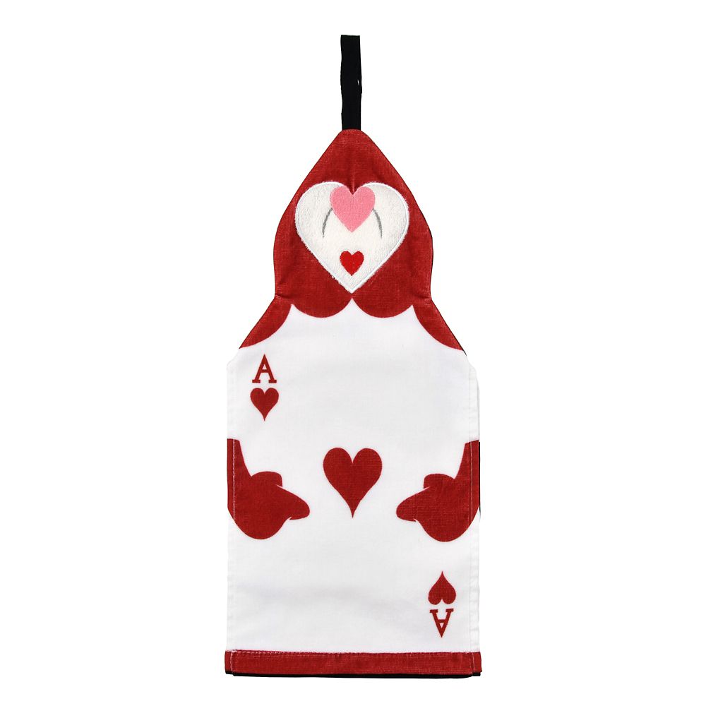 公式 ショップディズニー トランプ兵 タオル ループ付き Alice Tea Party