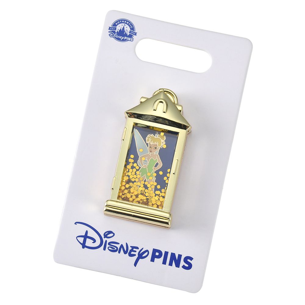 公式 ショップディズニー ティンカー ベル ピンバッジ ホログラム ランタン