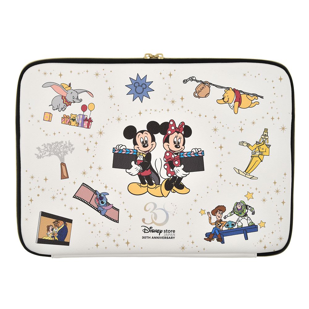 公式 ショップディズニー ディズニーキャラクター ノートパソコンケース Disney Store Japan 30th