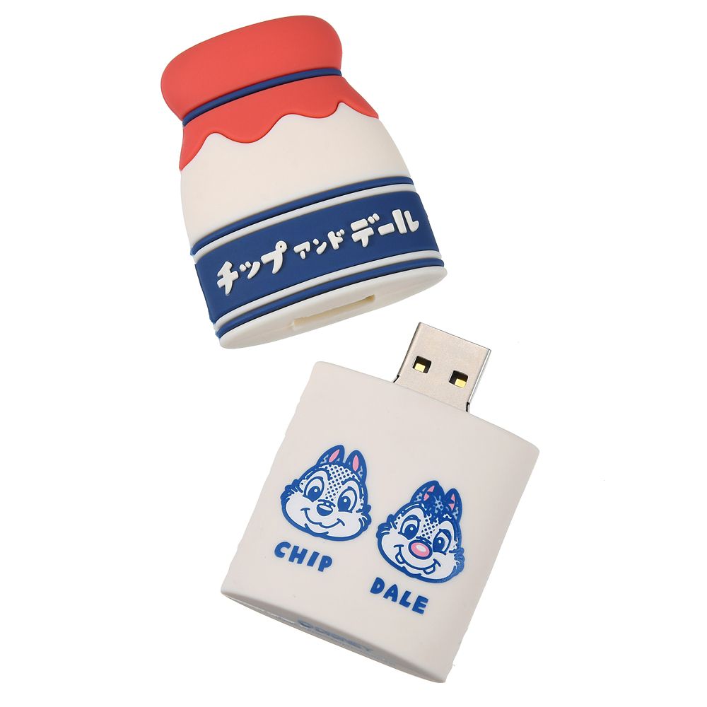 公式 ショップディズニー チップ デール Usbメモリ Retro Milk Bottle