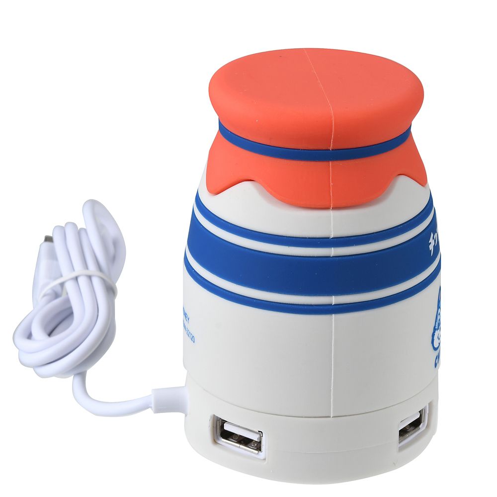 公式 ショップディズニー チップ デール Usbハブ 4ポート Retro Milk Bottle
