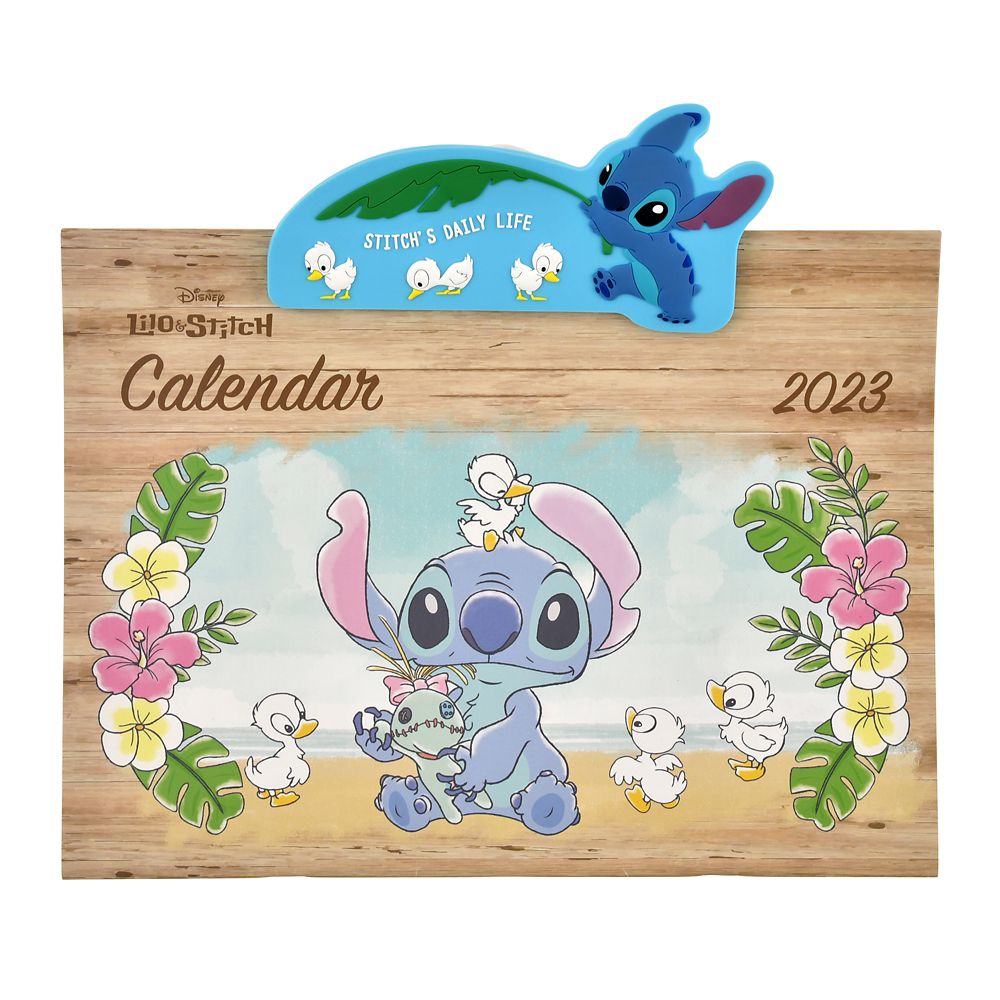 公式 ショップディズニー リロ スティッチ 壁掛けカレンダー 23 クリップ付き Calendars Organizers