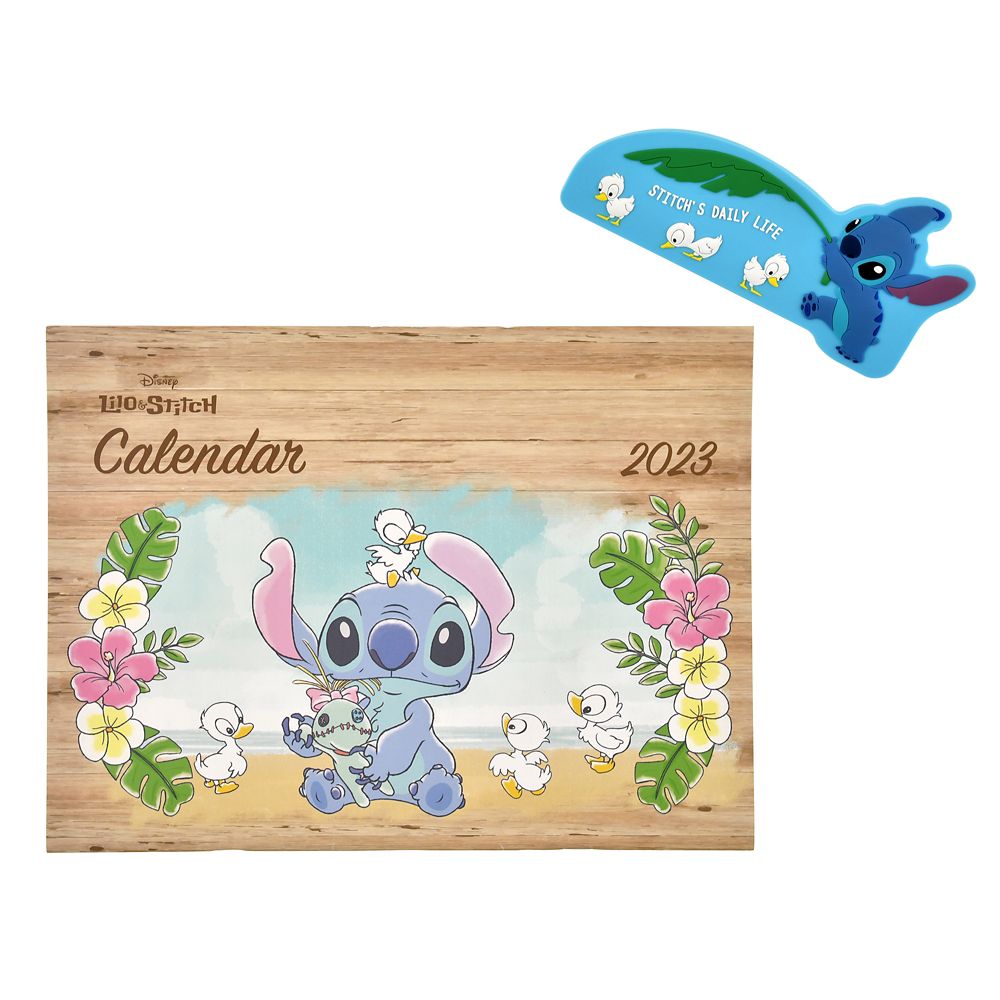 公式 ショップディズニー リロ スティッチ 壁掛けカレンダー 23 クリップ付き Calendars Organizers