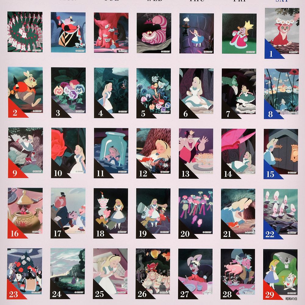 公式 ショップディズニー ディズニーキャラクター 壁掛けカレンダー シール 23 Calendars Organizers