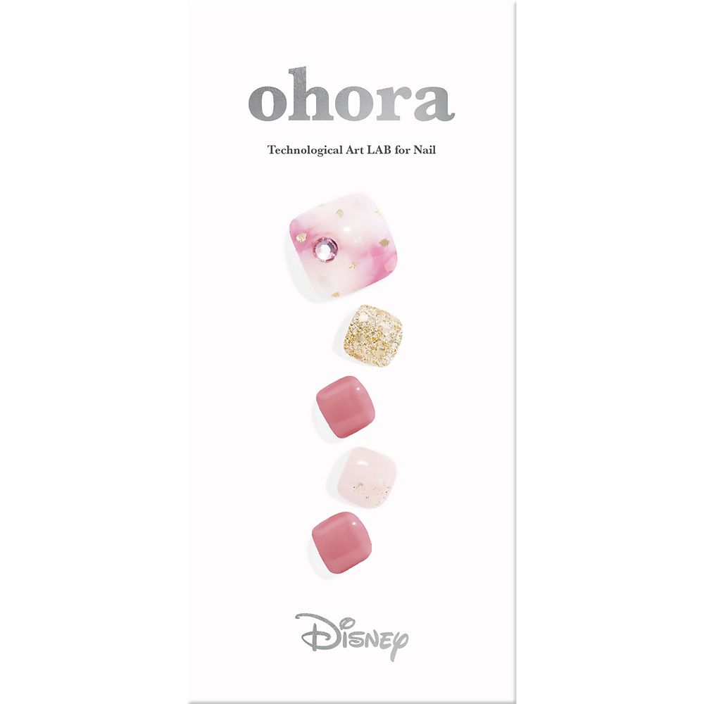 公式 ショップディズニー Ohora オーロラ姫 ネイルシール セミキュアジェルネイル ペディキュア