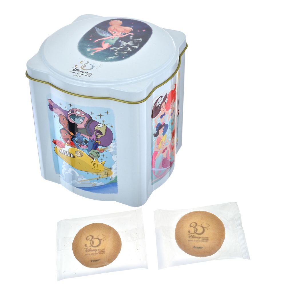 公式 ショップディズニー ディズニーキャラクター クッキー 缶入り Disney Store Japan 30th Anniversary