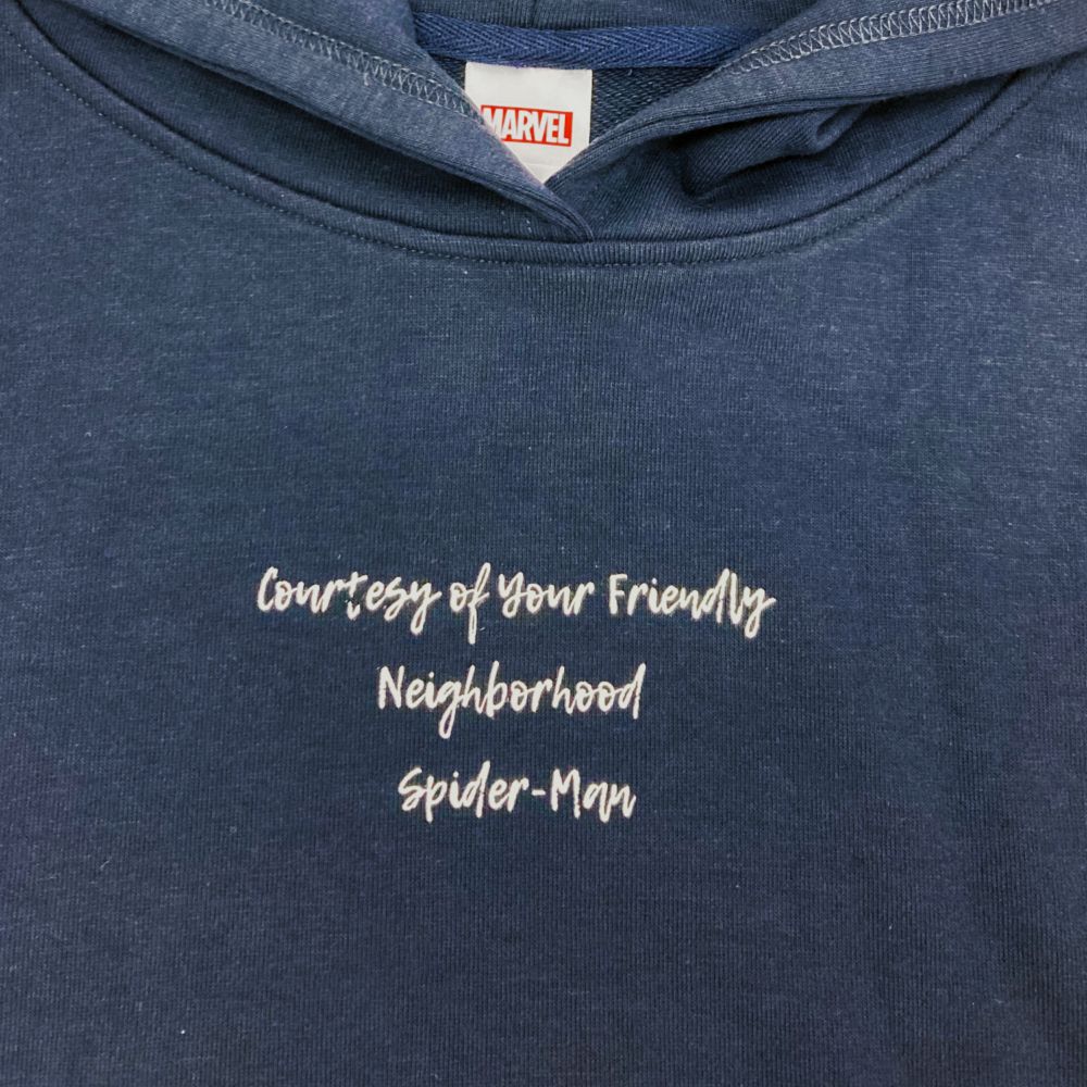 MARVEL  裏毛プルオーバーフーディ ６８ＳＰＩＤＥＲ－ＭＡＮ Ｃ