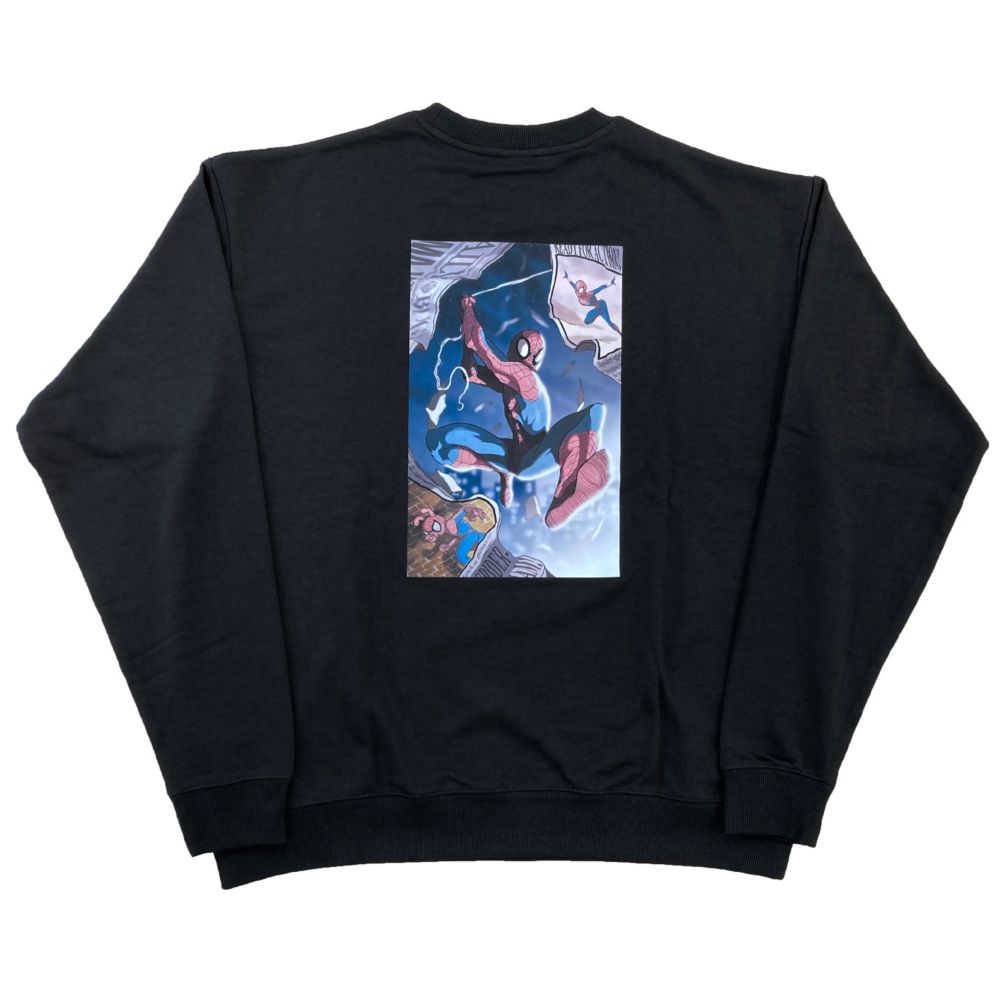 MARVEL  裏毛クルーネック４８ＳＰＩＤＥＲ－ＭＡＮ Ｂ