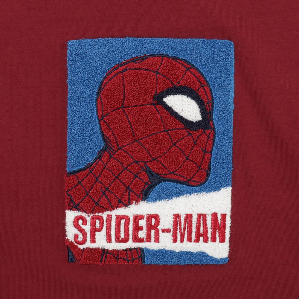 MARVEL  リブ付サガラ刺繍長袖Ｔシャツ スパイダーマン