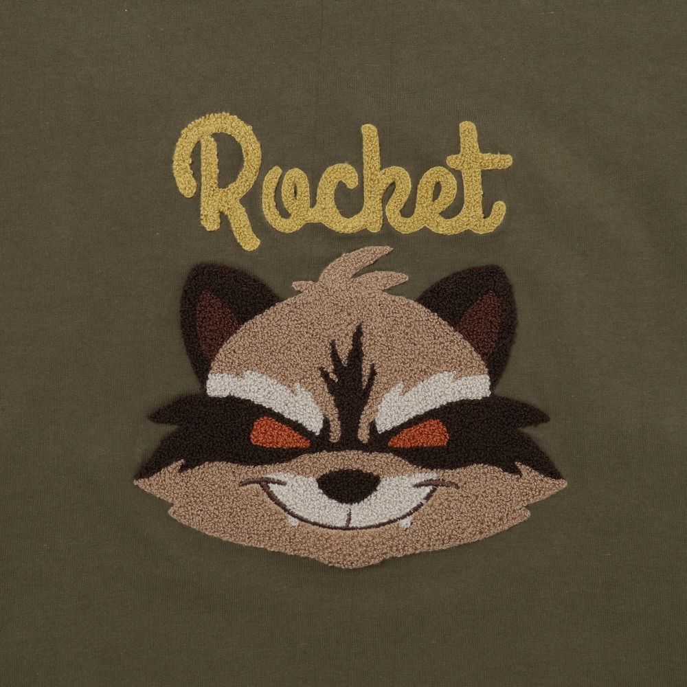 MARVEL  リブ付サガラ刺繍長袖Ｔシャツ ロケット