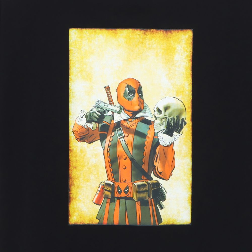 MARVEL プリント半袖Ｔシャツ デッドプール ガイコツ