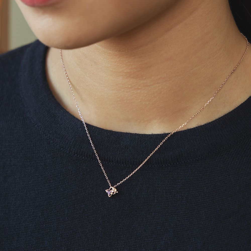 【ザ・キッス】DI-SN1409CZ 40cm ラプンツェル / シルバー ネックレス