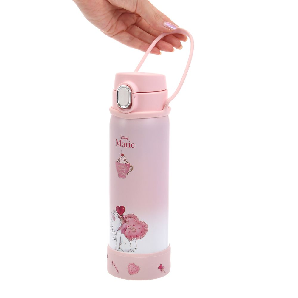 マリー おしゃれキャット ステンレスボトル ストラップ付き グラデーション Drinkware