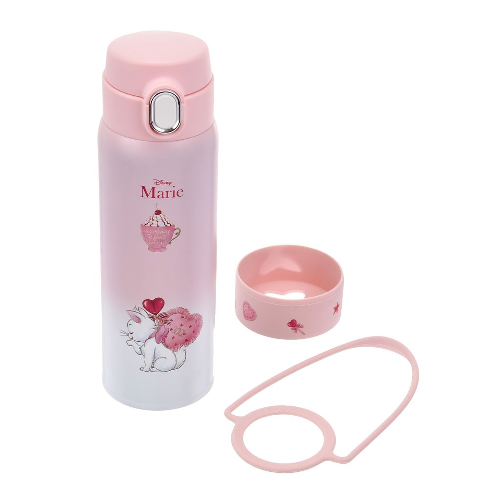 マリー おしゃれキャット ステンレスボトル ストラップ付き グラデーション Drinkware