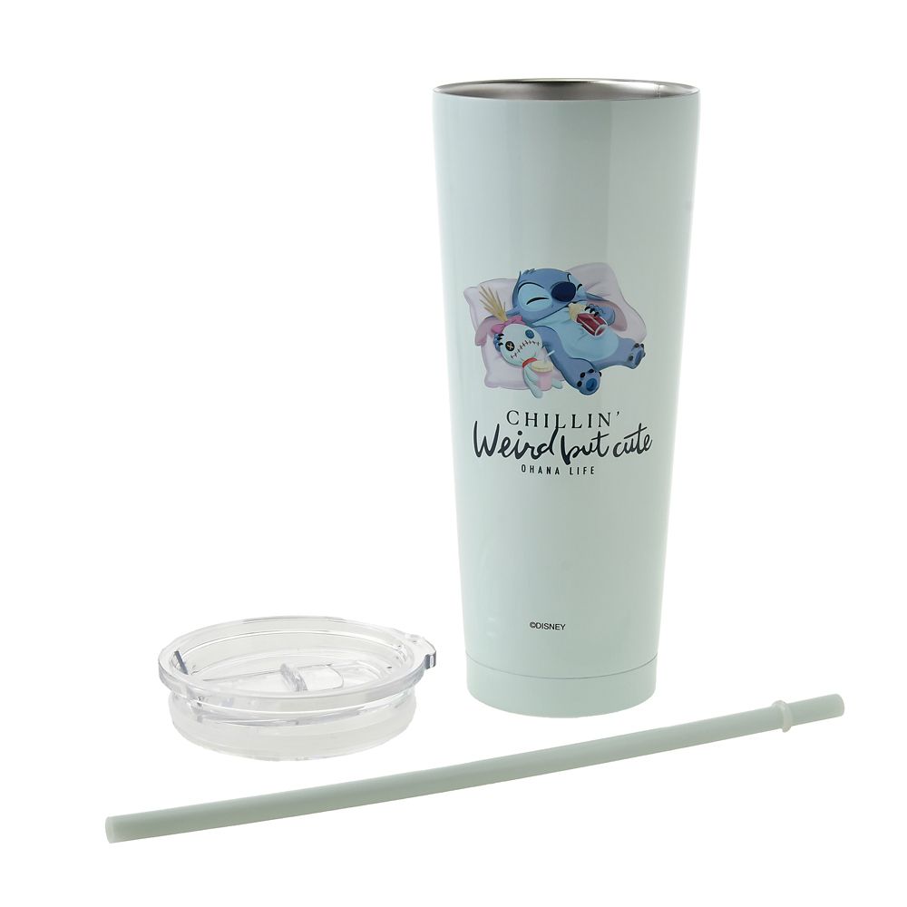 スティッチ＆スクランプ タンブラー ステンレス ストロー付き 750ml Disney Stitch Day Collection