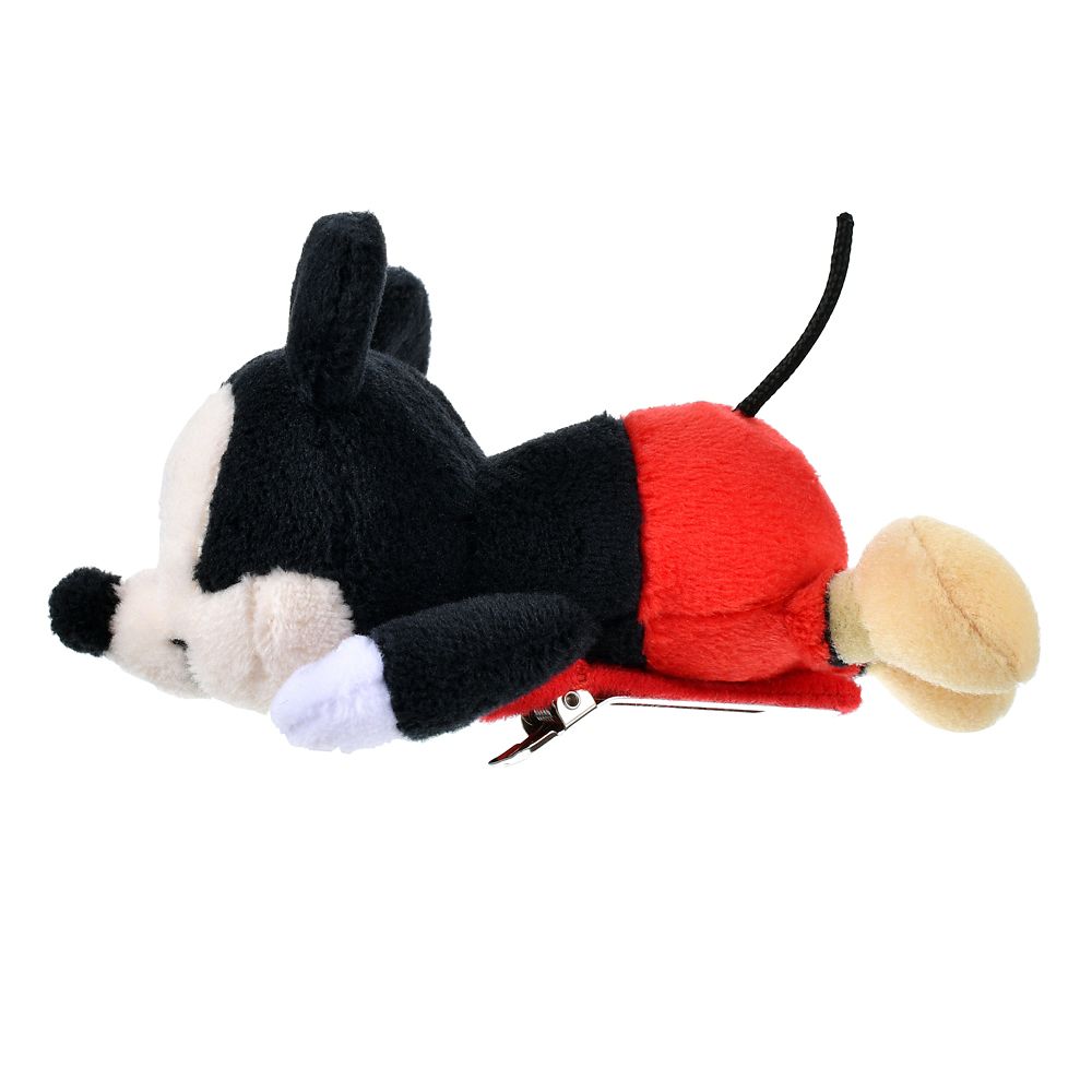 【再入荷】ミッキー ヘアクリップ ぺたん ぬいぐるみ風