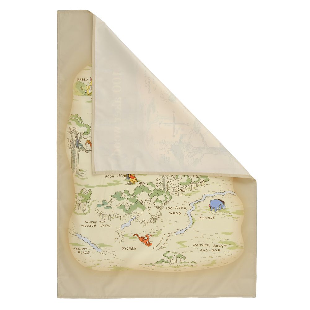 プー＆フレンズ レジャーシート (S) ポーチ入り Map Compact Picnic Sheet