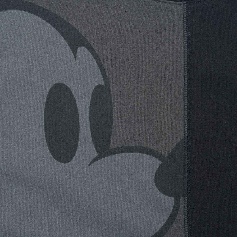 ミッキー 半袖Tシャツ リメイク風 スタンディングポーズ ブラック MAGICAL LABEL