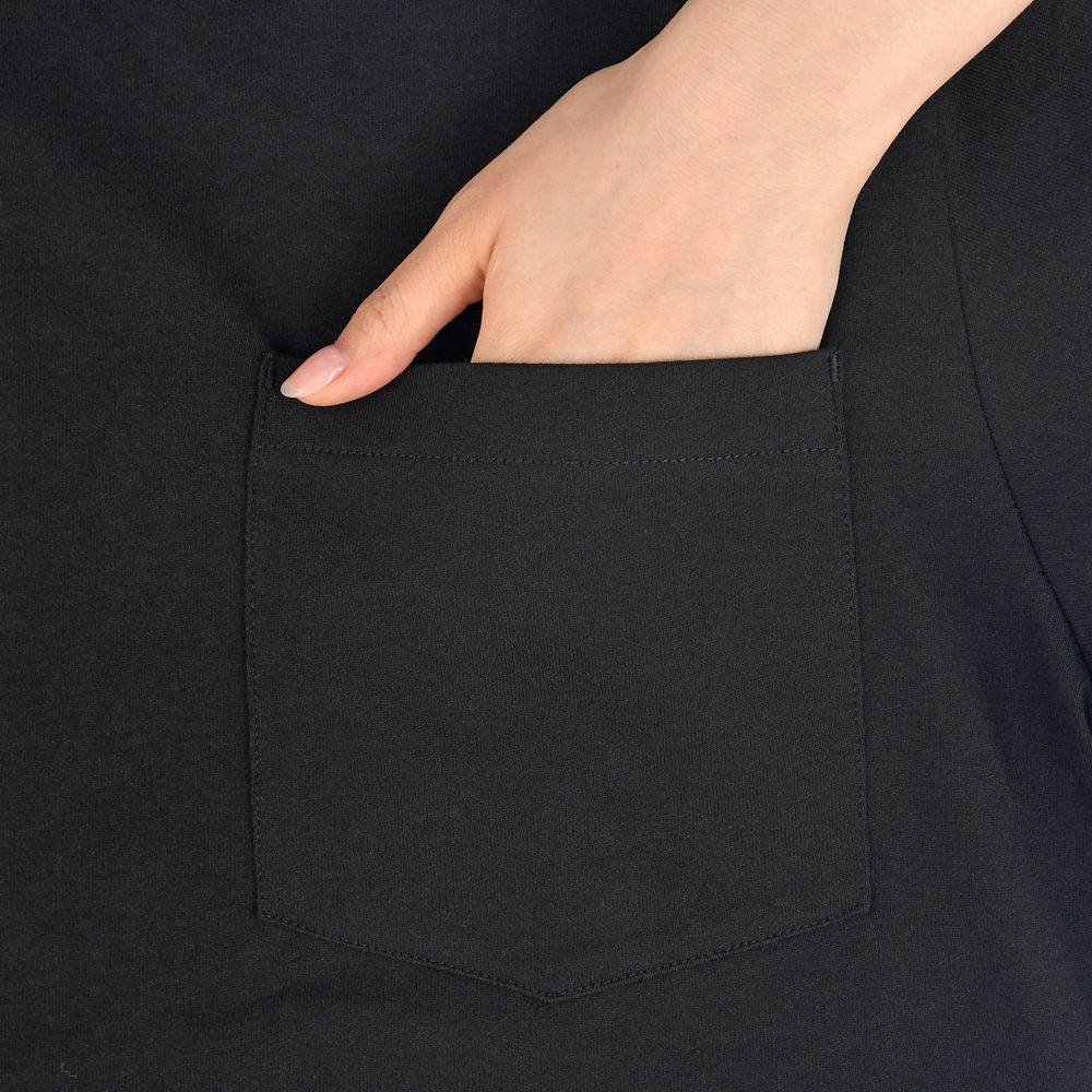 ミッキー 半袖Tシャツ リメイク風 スタンディングポーズ ブラック MAGICAL LABEL