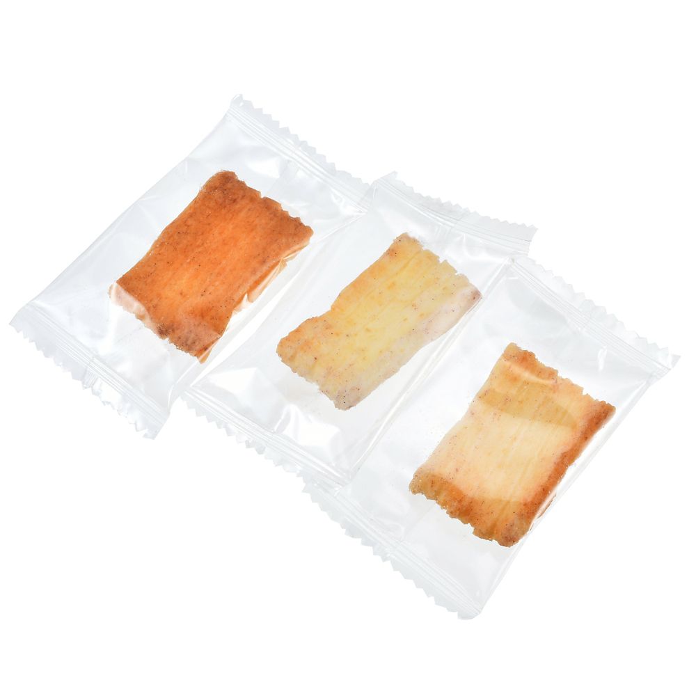 スティッチ、エンジェル、スクランプ おかき 缶入り Japan Original