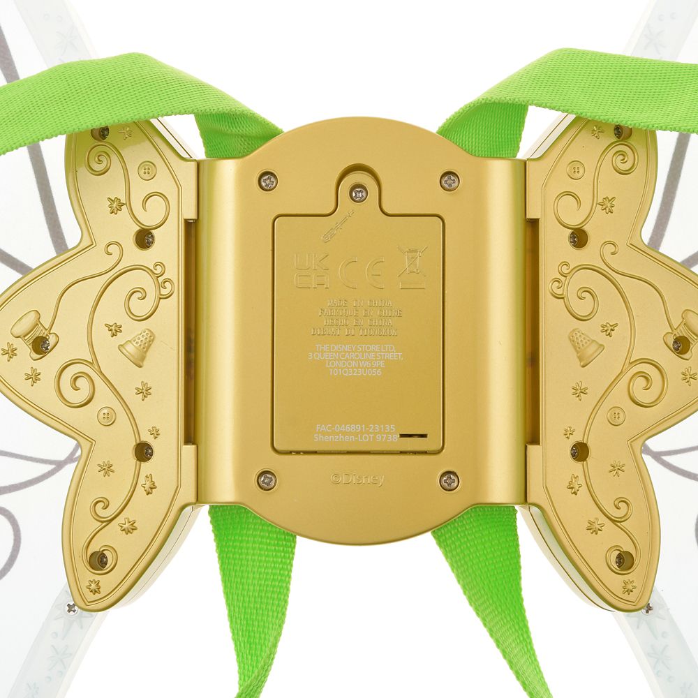 【再入荷】ティンカー・ベル キッズ用コスチューム 羽 ライトアップ ゴールドライン