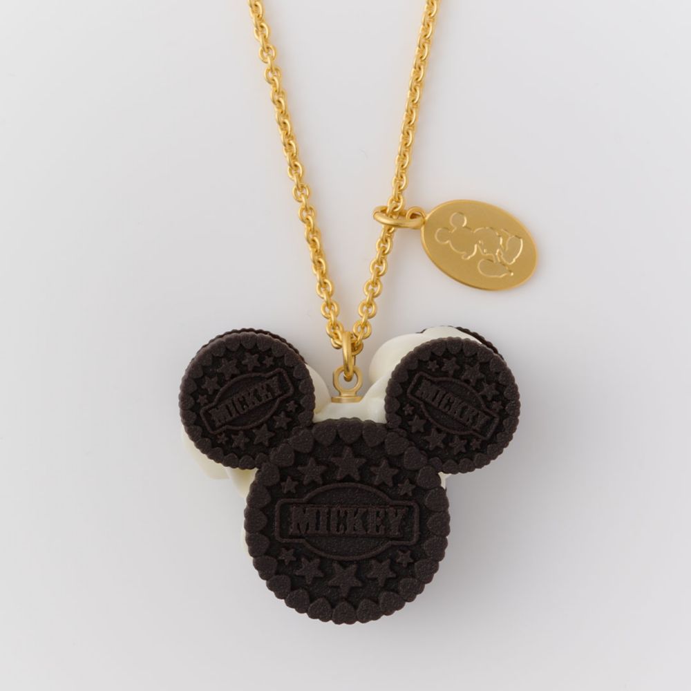 【キューポット】ミッキーマウス/ネックレス　クリームサンド ココア クッキー