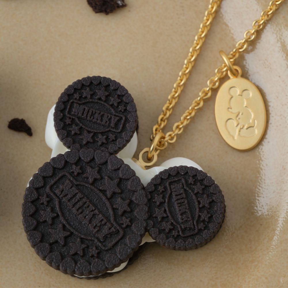 【キューポット】ミッキーマウス/ネックレス　クリームサンド ココア クッキー