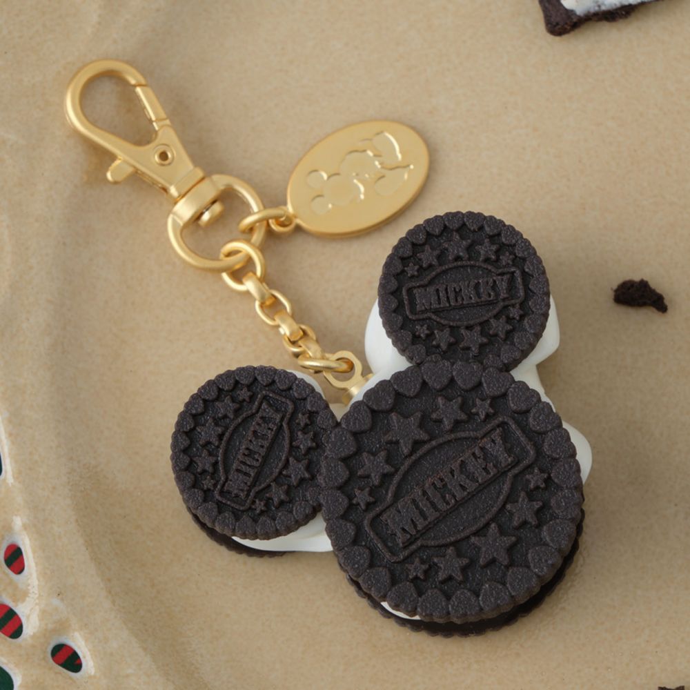 【キューポット】ミッキーマウス/バッグチャーム　クリームサンド ココア クッキー