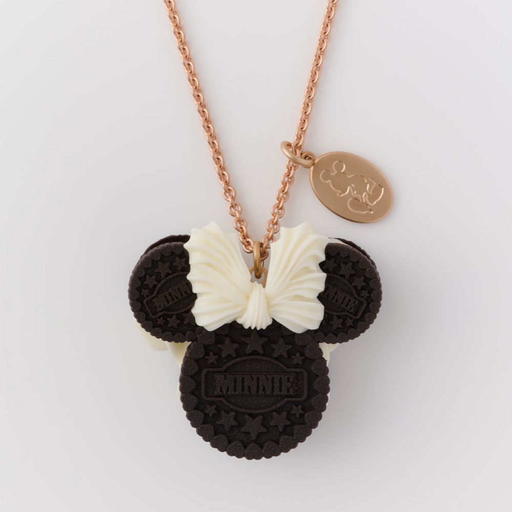 【キューポット】ミニーマウス/ネックレス　クリームサンド ココア クッキー