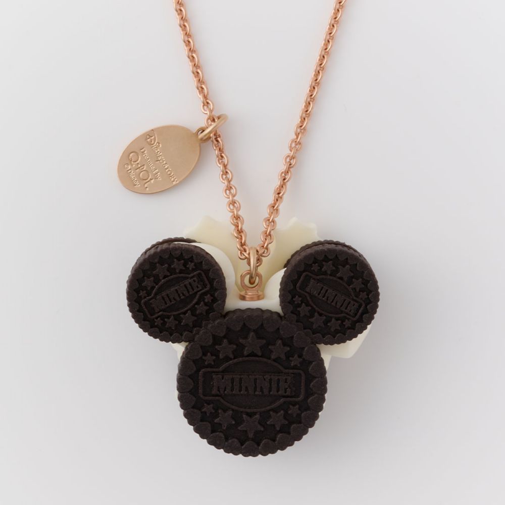 【キューポット】ミニーマウス/ネックレス　クリームサンド ココア クッキー